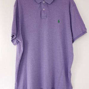 Polo Ralph Lauren Men's Custom Fit Short Sleeve Shirt XXL TTG Purple